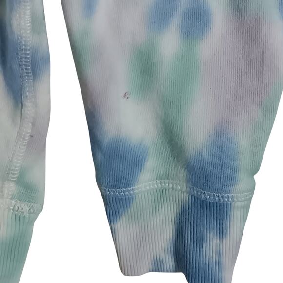 Grayson Threads Tie Dye "Be Happy" Sweatshirt Blue and Purple Crewneck Pullover - Picture 10 of 11